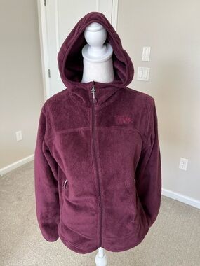 NWOT Mountain Hardware Burgundy Pyxis Hooded Fleece Women's Size Small